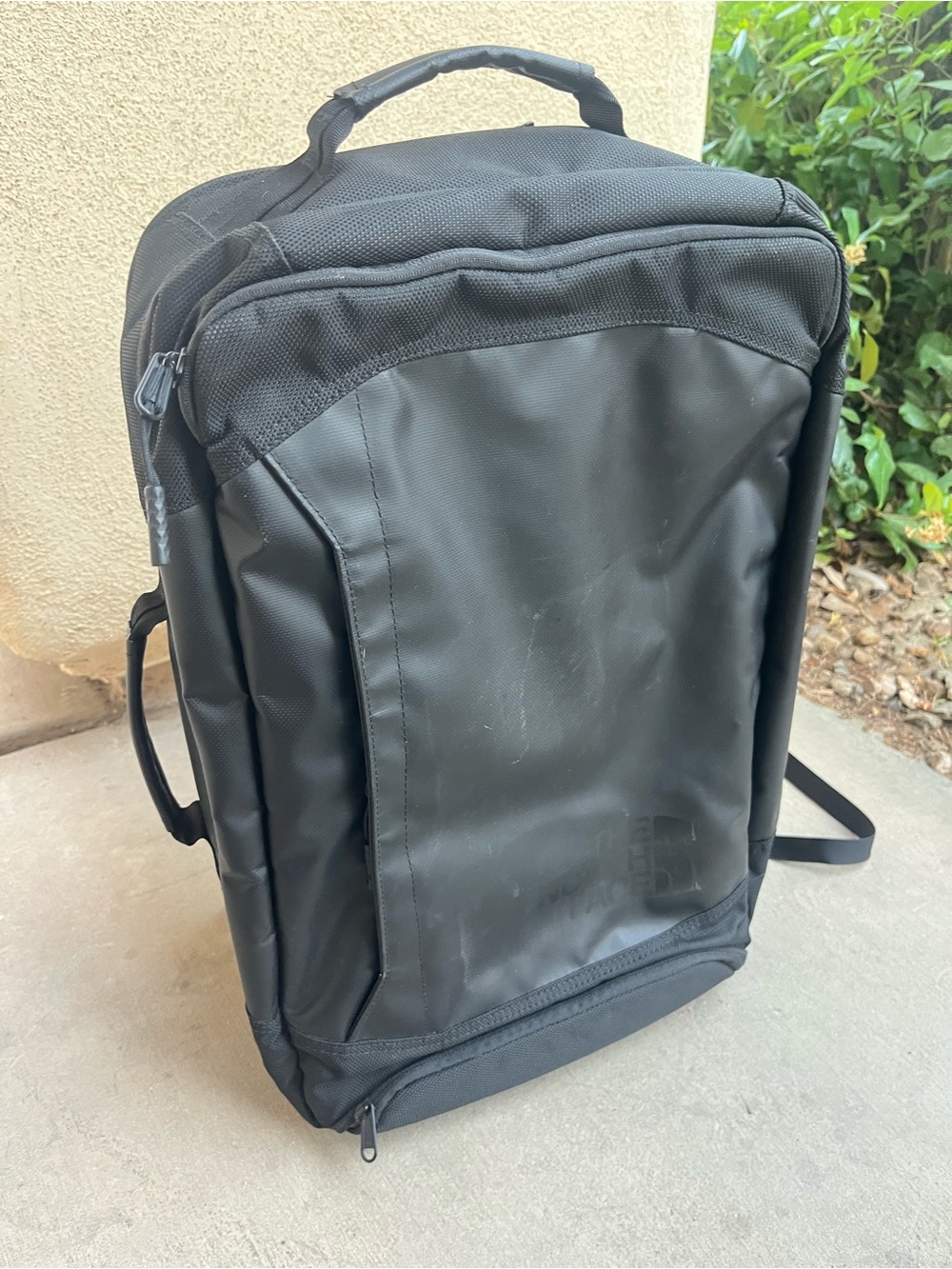The North Face refractor duffle backpack